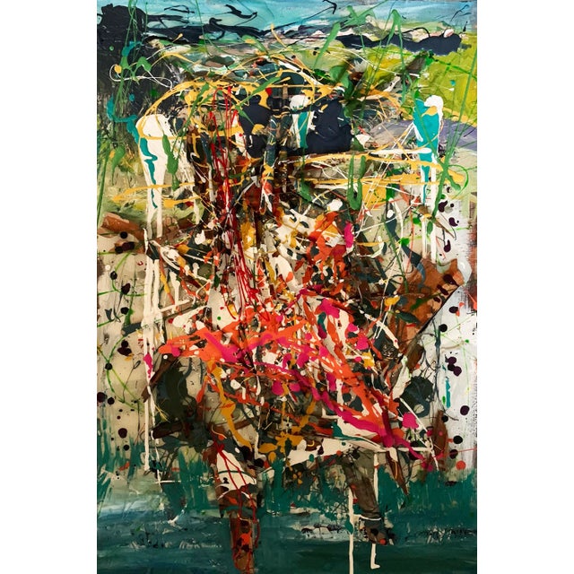 "Victory", Contemporary, Abstract, Mixed Media Paintings, by Van Ness For Sale