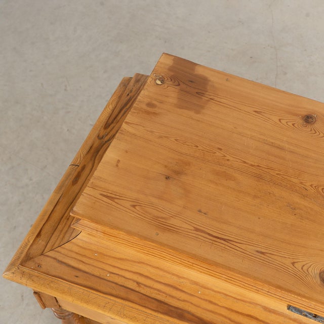 Mid 19th Century 19th Century Danish Pine Chest of Four Drawers With Hidden Top Storage For Sale - Image 5 of 17
