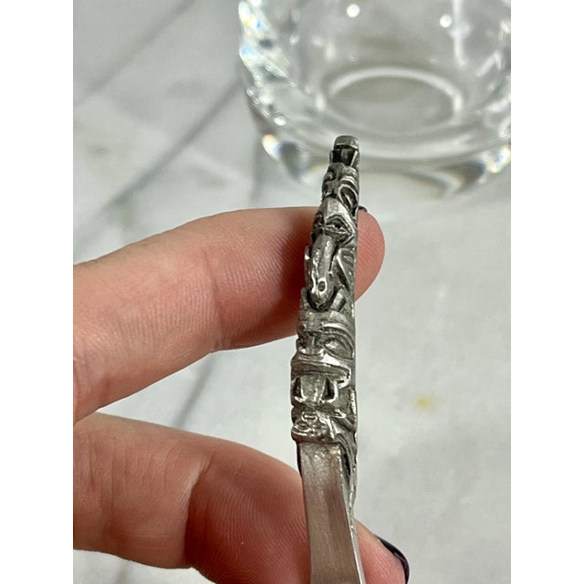 Boma Canada Fine Pewter Totem Spoon, Sugar or Jelly Jar For Sale - Image 11 of 12