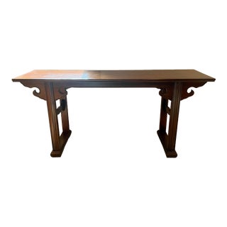1930’s Five Foot Long Altar Console Table / Sofa Table / Entryway Table For Sale
