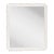 Fleur Home Carnival Gras Rectangle Mirror in White Dove, 27x38 For Sale