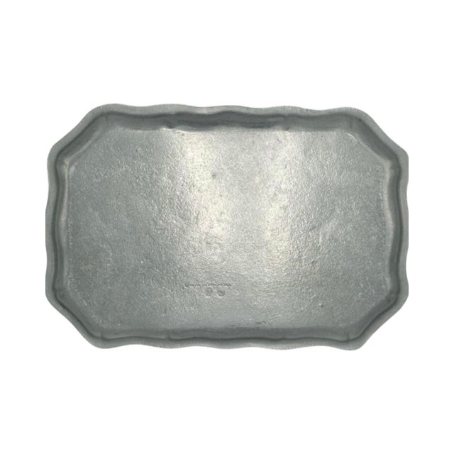 Mid 20th Century Vintage New York Athletic Club Winged Foot Platter Pewter For Sale - Image 5 of 12