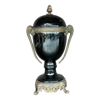 Vintage Boho Grand Tour Lidded Urn For Sale