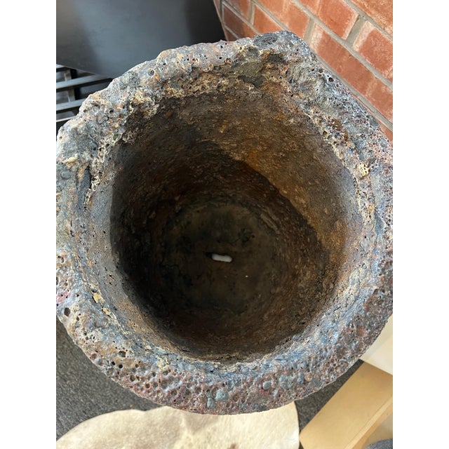 Early 20th Century Brutalist Crucible Pot Planter For Sale - Image 4 of 6