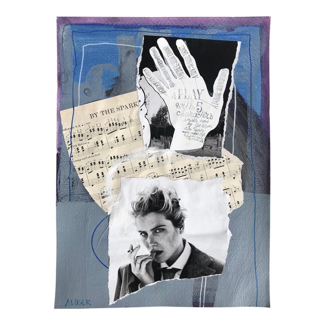 “By the Spark” Original Collage by CL Auker For Sale