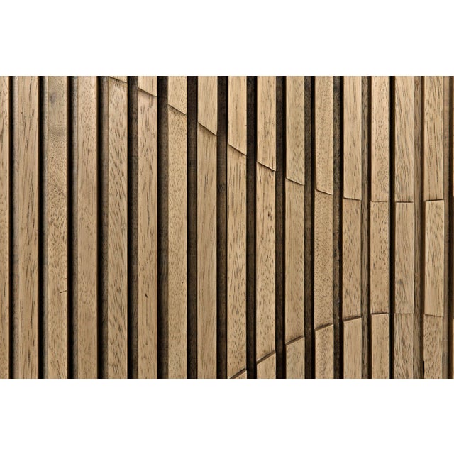 Contemporary NOIR Illusion Sideboard with Metal Base, Bleached Walnut For Sale - Image 3 of 13