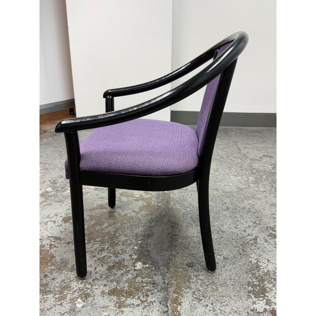 U. S. Furniture Industries Art Nouveau Style Armchair, Late 20th Century For Sale - Image 4 of 12