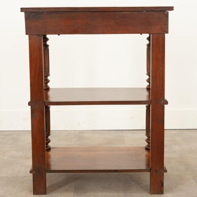 English English 19th Century Solid Walnut Etagere Table For Sale - Image 3 of 12