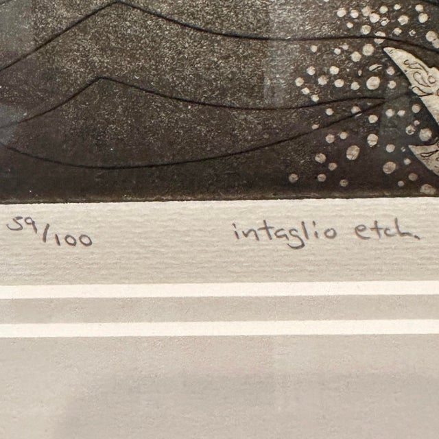 American 1999 “Endurance” Intaglio Etching Signed and Numbered by Matthew Smith For Sale - Image 3 of 11