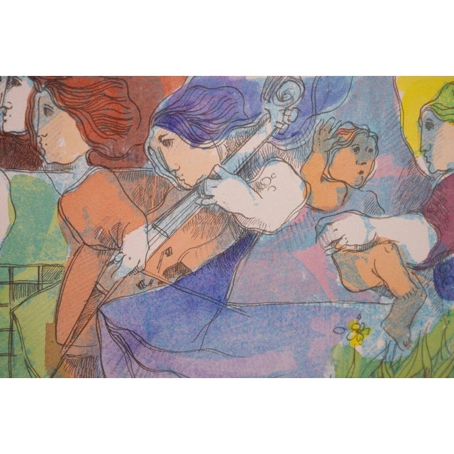 Alvar Suñol Pintora Mexicana Signed Contemporary Embossed Lithograph 107/200 For Sale - Image 10 of 10