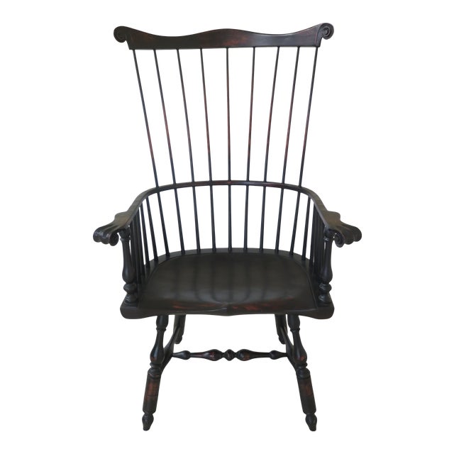 Dr Dimes High Comb Back Windsor Arm Chair Chairish