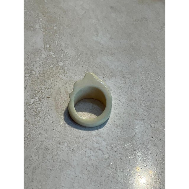Vintage Boho Ivory Ring For Sale - Image 10 of 12