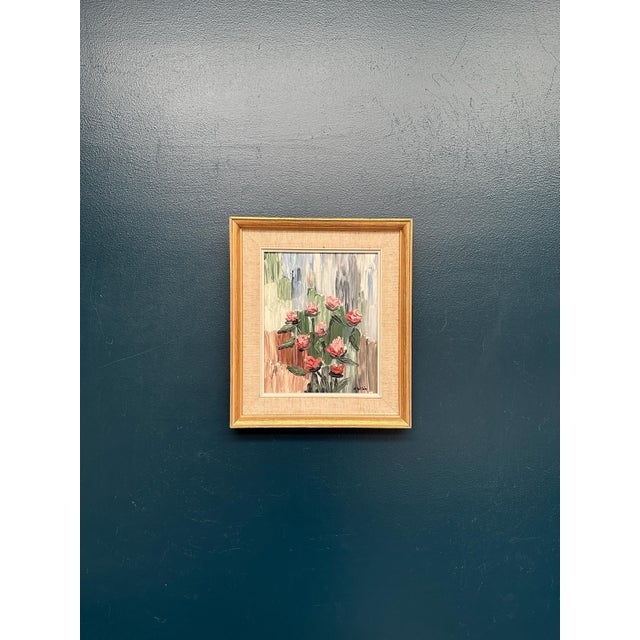 A. Wilén, Floral Impasto, 1960s, Oil on Panel, Framed For Sale - Image 4 of 17