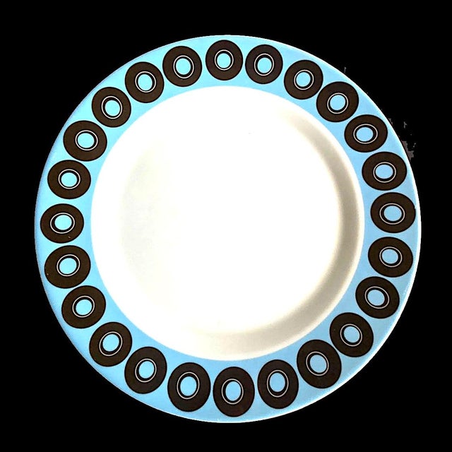 Vintage Jonathan Adler Happy Home Circles & Stripes Dinner Plates, Set of 5 For Sale - Image 13 of 16