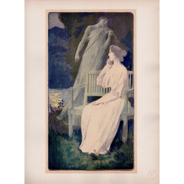 Auguste-François Gorguet, Andante Nocturne, 1897, Lithograph on Paper For Sale - Image 10 of 10