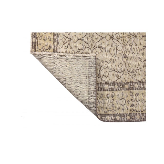 1960s Vintage Decorative Turkish Oushak Rug - 5`3" X 8`10" For Sale - Image 5 of 6