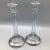 Pair of Vintage 1930's Crystal Candles Holders With Silver Bands For Sale - Image 12 of 13