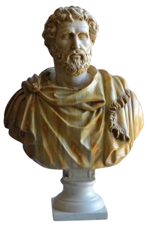 End 19th Century Italian Bust Antonino Pio in Carrara Marble