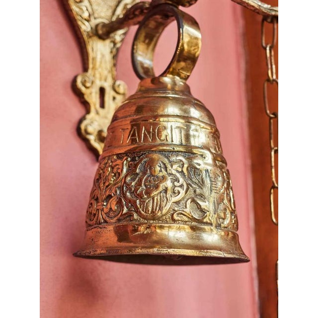 Large Hanging Door Bell in Cast Brass For Sale - Image 4 of 10