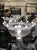 Venetian Romantic Floral Transparent and White Murano Glass Chandelier For Sale - Image 10 of 11