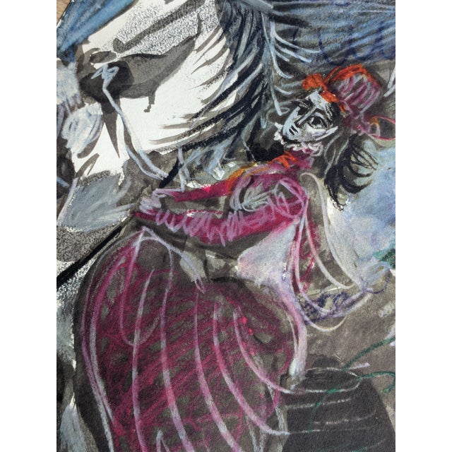 Pablo Picasso Pablo Picasso, The Knight Girl (Jacqueline Riding), 1961, Original Signed Lithographs in Color, Set of 2 For Sale - Image 4 of 8