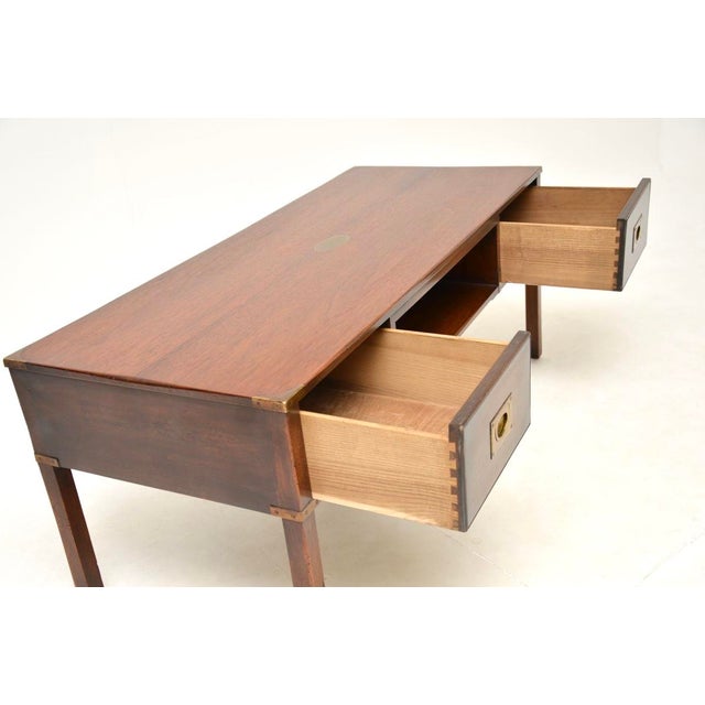 1950s Antique Military Campaign Coffee Table, 1950s For Sale - Image 5 of 11