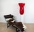 Monumental Ruby Red Murano Art Glass Fazzoletto Vase by Venini For Sale - Image 9 of 13
