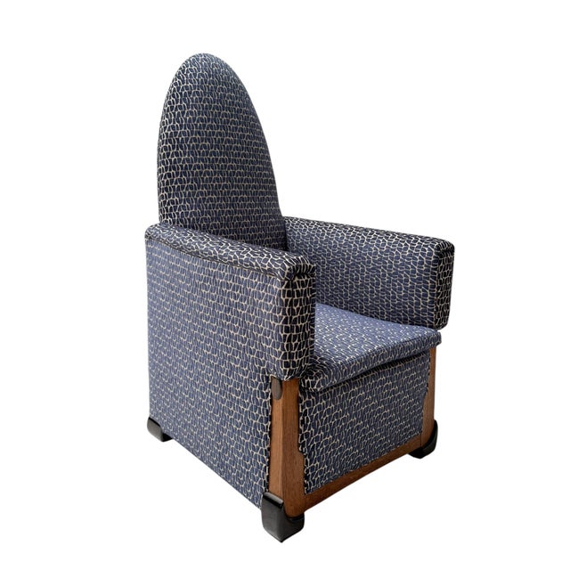 1920s Art Deco Lounge Chair in Oak and Macassar Ebony by Paul Bromberg, 1927 For Sale - Image 5 of 14