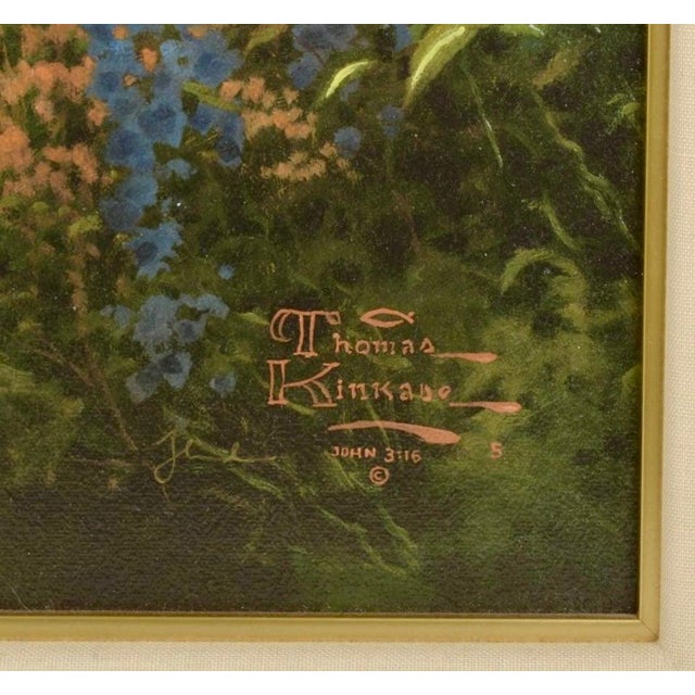 Thomas Kinkade "The Rose Garden, " the Rose Collection, Framed Sp 57/120 For Sale - Image 4 of 10