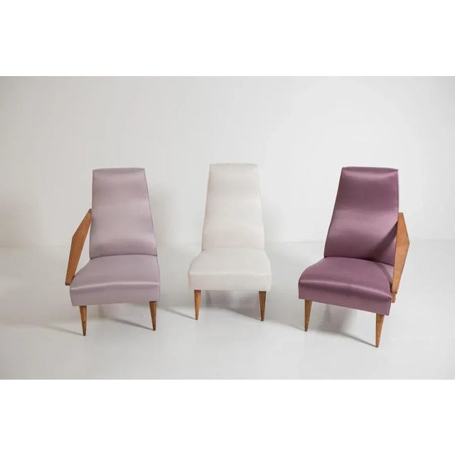 Fils Edition Armchairs by Gio Ponti, 1955, Set of 3 For Sale - Image 3 of 18