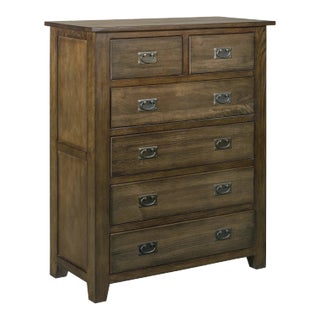 Crafters and Weavers Mission 6 Drawer Dresser - Walnut For Sale