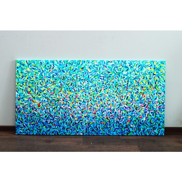 Textile Artist Andrei Sitsko "The Garden Xv" Modern Original Painting For Sale - Image 7 of 11