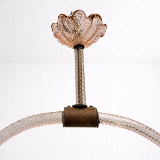 1940s Art Deco Pendant Light from Barovier & Toso, 1940s For Sale - Image 5 of 8