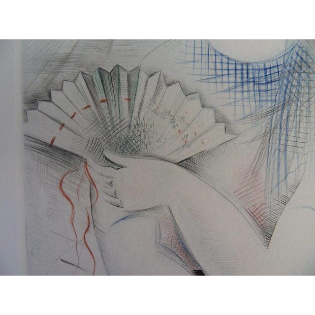 Mily Possoz, Jeune fille à l'éventail, Etching For Sale - Image 4 of 7