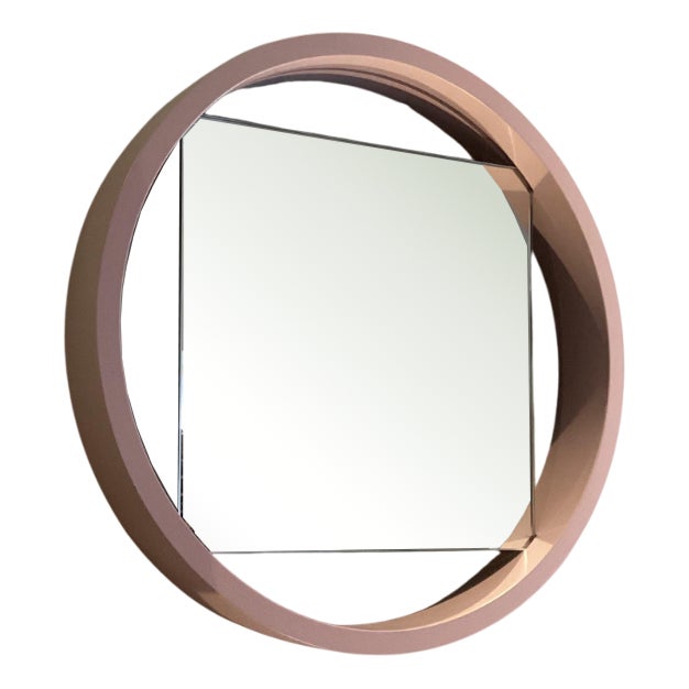 Pink DZ84 Mirror by Benno Premsela for T Spectrum For Sale