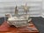 Arts & Crafts Admiral Yi Turtleship 99% Silver Handmade Korean Geobukseon Model Display Case For Sale - Image 3 of 12