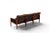 Mid-Century Modern Mid 20th Century Attributed to Illum Wikkelso Capella Three Seat Sofa in Rosewood + Black Leather For Sale - Image 3 of 4