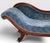 Victorian Antique Victorian Mahogany Swan Back Velvet Chaise Longue For Sale - Image 3 of 18