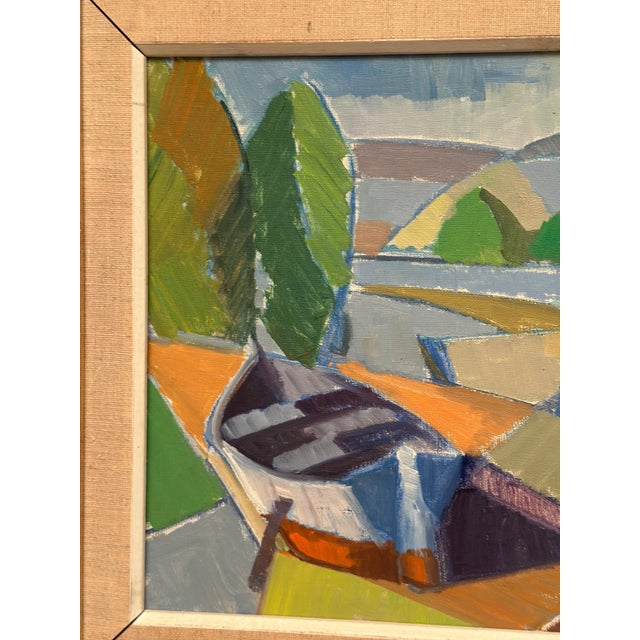 Yngve Andersson, Fractured Horizon, 1960s, Oil on Canvas For Sale - Image 7 of 17