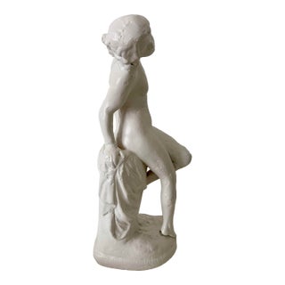 Plaster Woman Sculpture For Sale