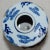 Blue and White Asian Ceramic Art Piece With Wooden Stand For Sale In Nashville - Image 6 of 12