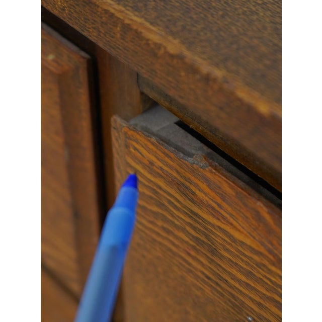 Antique 12 Drawer Oak Apothecary Cabinet For Sale - Image 13 of 18