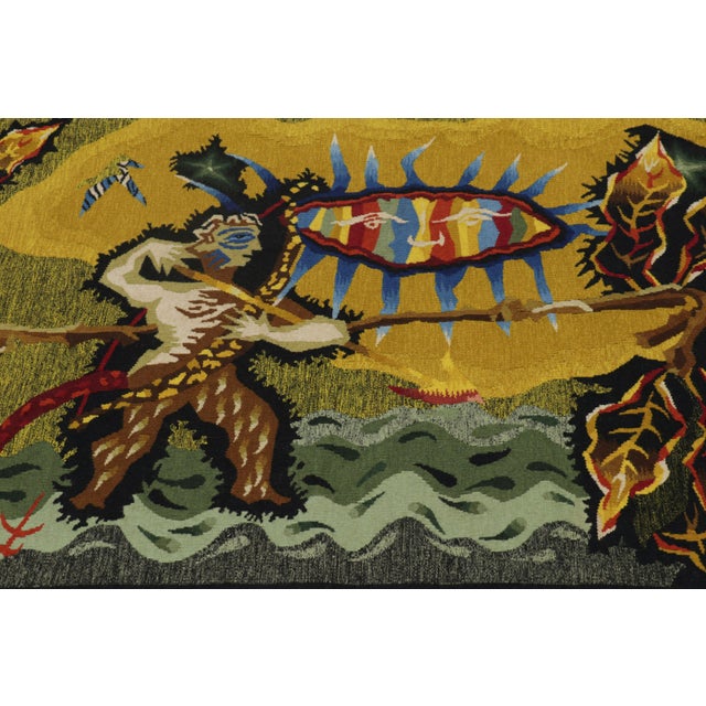 Gothic Vintage Jean Lurcat Pictorial Tapestry “The Bribeur” | Rug & Kilim For Sale - Image 3 of 7