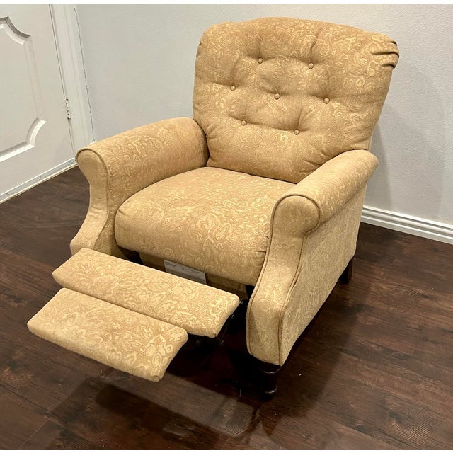 2000 - 2009 Beatrice High Leg Upholstered Recliner by Lane Furniture For Sale - Image 5 of 9