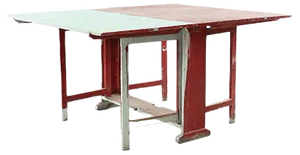 Antique Interesting Colored Folding Dining Table