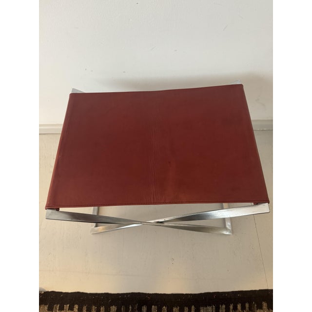 Pk 91 Folding Stool by Poul Kjærholm for E. Kold Christensen For Sale - Image 5 of 7