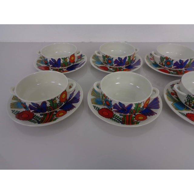 Acapulco Soup Bowls with Saucers from Villeroy & Boch, 1970s, Set of 12 For Sale - Image 9 of 18