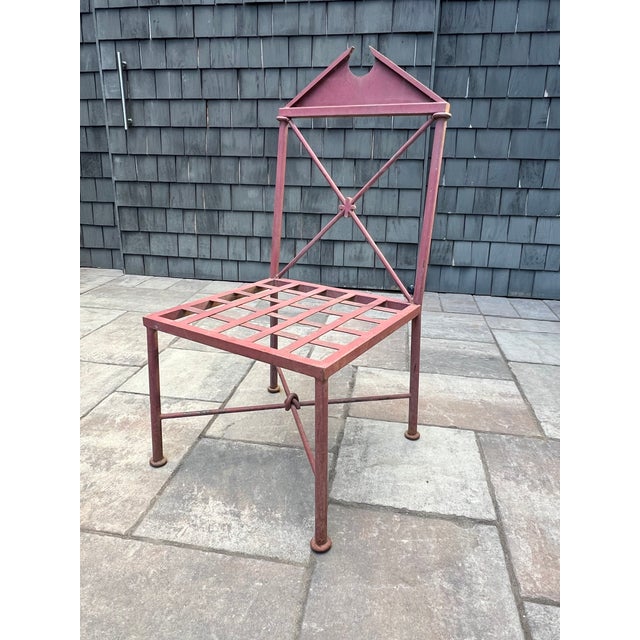 Vintage Post Modern Garden Chairs, 5 Pieces For Sale - Image 4 of 4
