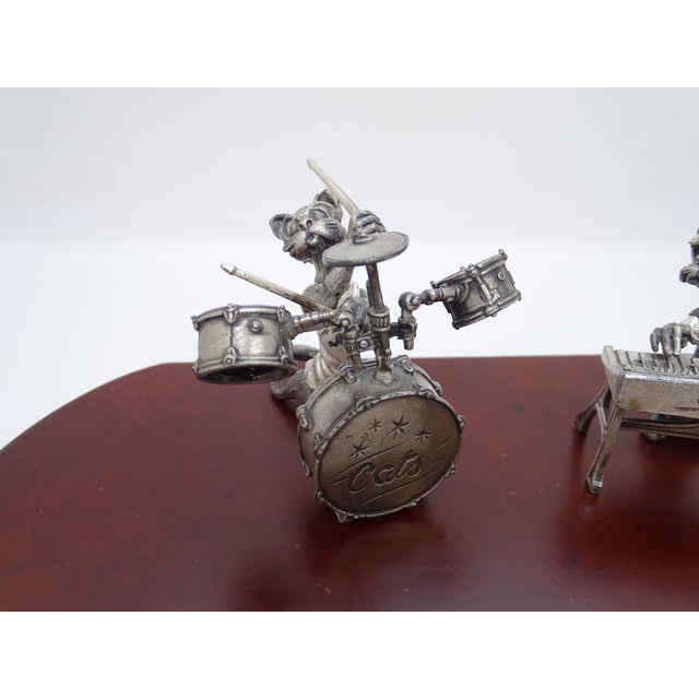 Musical Cats Figurine in Steel from Aryentis, 1980s For Sale - Image 12 of 18