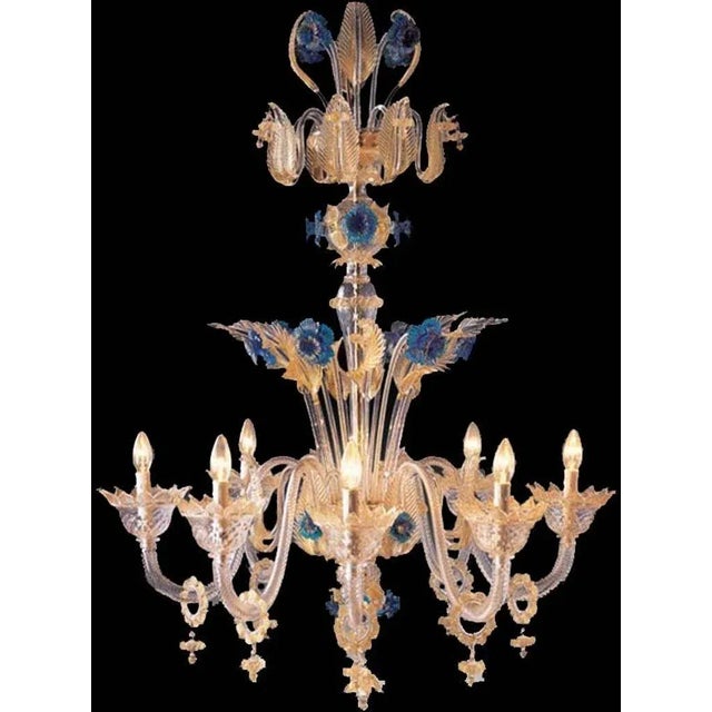 Andromeda - Fleur Di Lis Venetian Chandelier For Sale In Naples, FL - Image 6 of 9